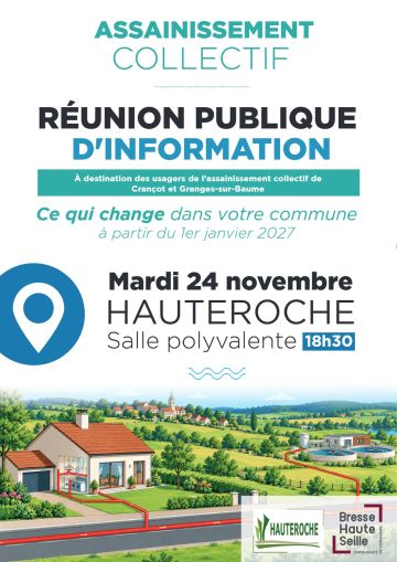 Réunion Publique : assainissement collectif