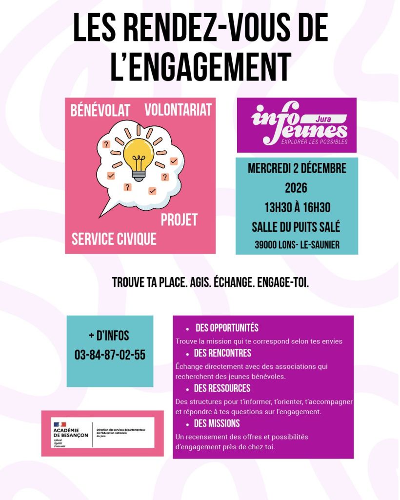 Les rendez-vous de l'engagement