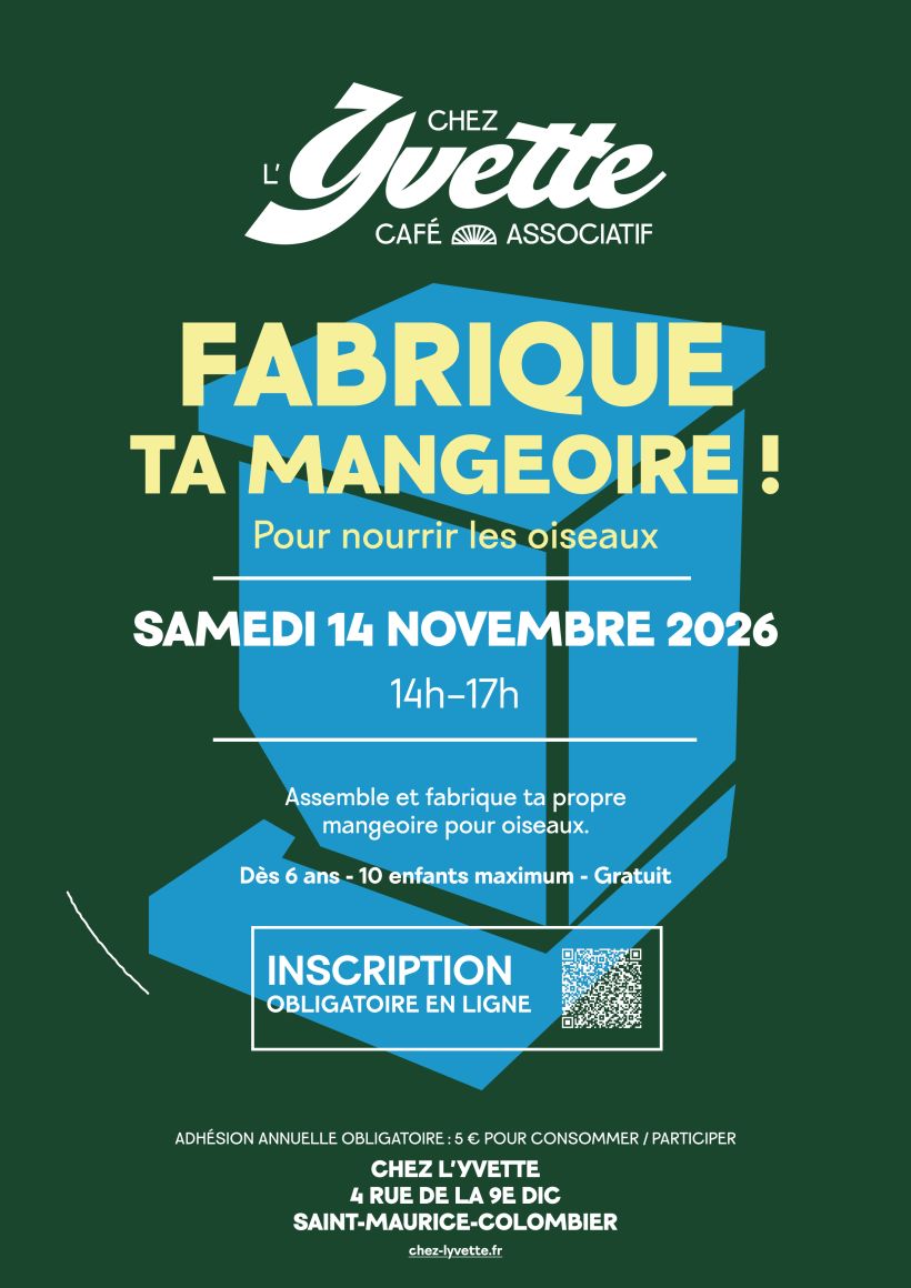 Atelier : Fabrique ta mangeoire à oiseaux