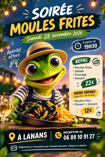 Repas moules frites