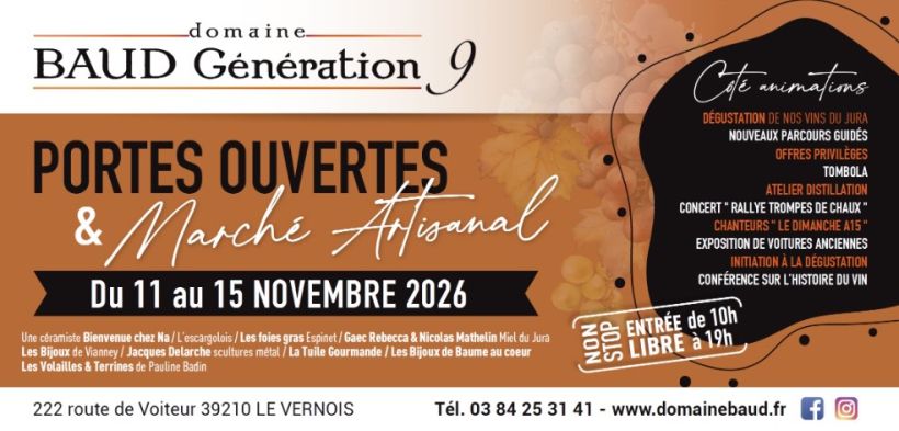 Portes ouvertes du Domaine Baud & marché artisanal