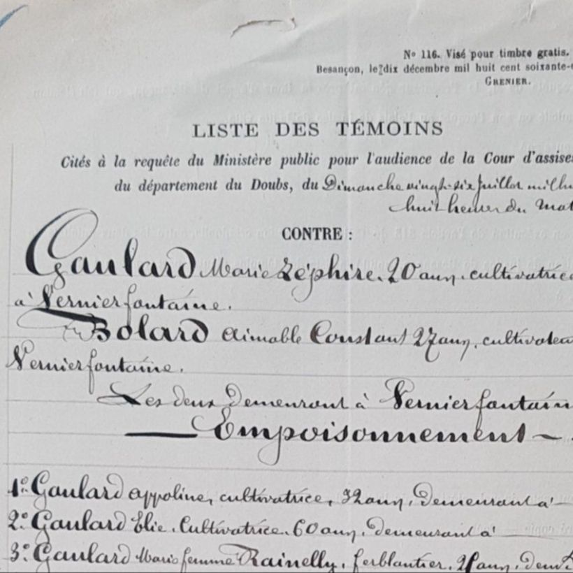 Sur les traces de 2 jeunes condamnés à la fin du XIXe