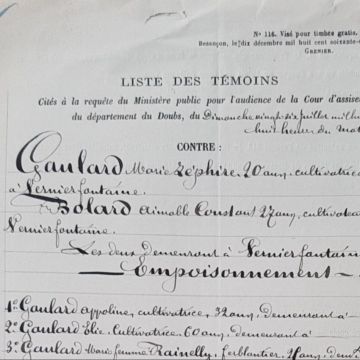 Sur les traces de 2 jeunes condamnés à la fin du XIXe